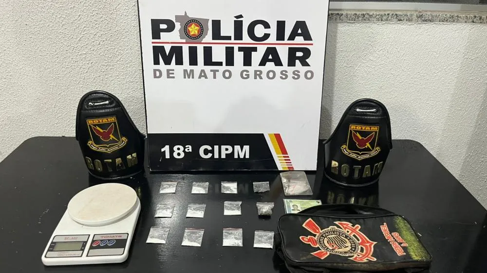 ROTAM prende casal por tráfico de drogas no Bairro Planalto, em São José do Rio Claro