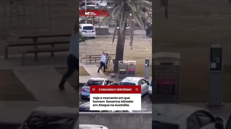 Homem Corajoso Desarma Atirador em Ataque Terrorista na Austrália