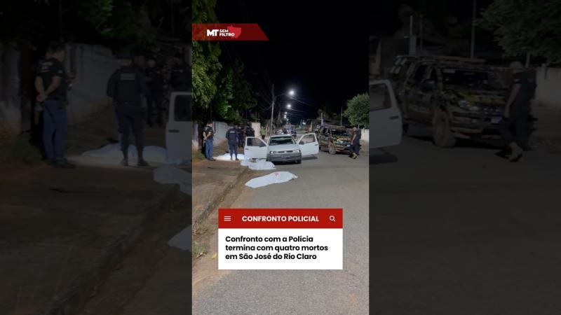 Confronto com a PM deixa quatro mortos em São José do Rio Claro
