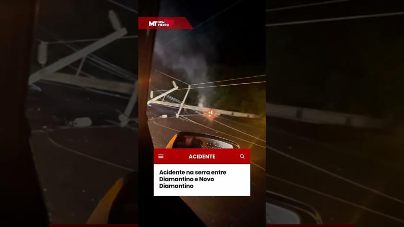 Acidente na serra entre Diamantino e Novo Diamantino